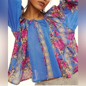 Free People Elena Printed Top